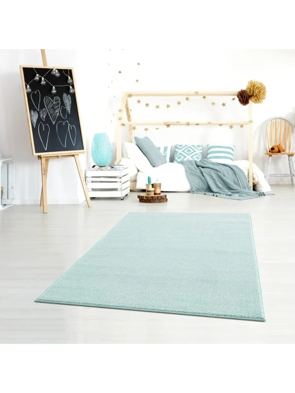 Kids Love Rugs Webteppich “Einfarbig” In Mint 6
