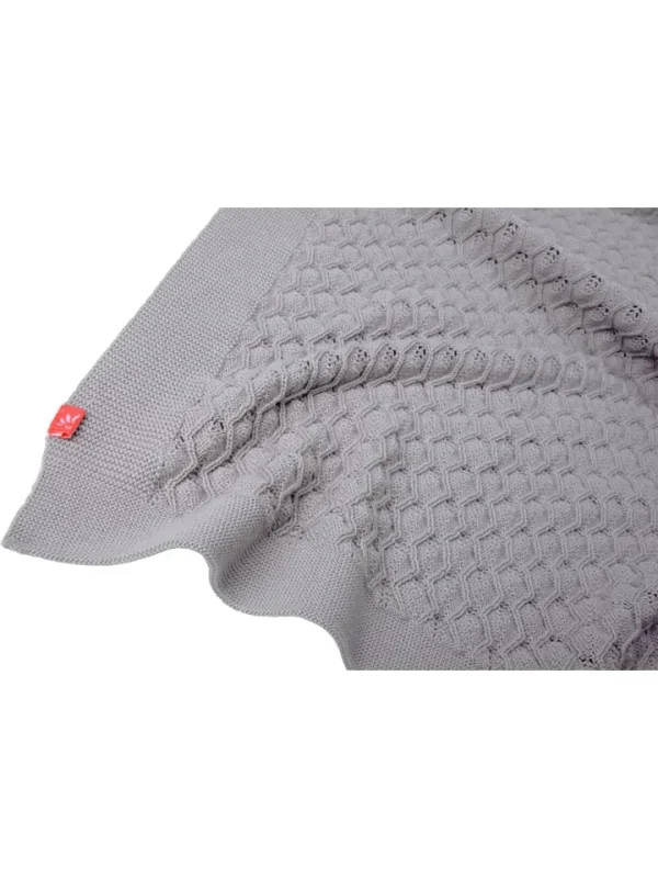 Kikadu Decke “Ajour” In Grau – (L)110 X (B)90 Cm 3