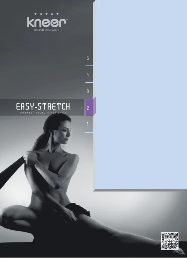 Kneer EASY-STRETCH Q25 90/190 – 100 /200 Cm Bis 90/210 – 100/220 Cm In Hellblau 3