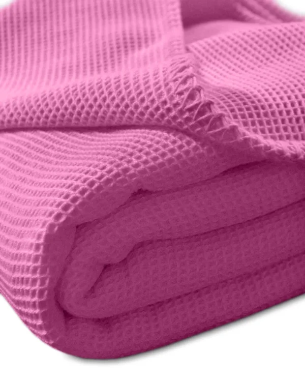 Kneer Wohndecke La Diva Waffelpique-Decke Qualität 91 In Pink 1