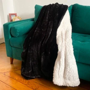 Le Comptoir De La Plage Kunstfell Wohndecke In Schwarz – (L)170 X (B)130 Cm 10