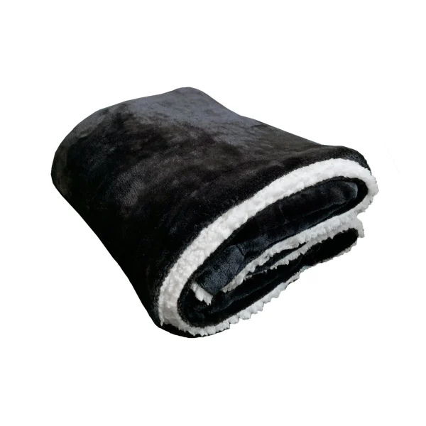Le Comptoir De La Plage Kunstfell Wohndecke In Schwarz – (L)170 X (B)130 Cm 1