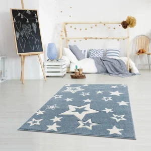 Livone Kinderteppich STARLIGHT In Blau/weiß 13