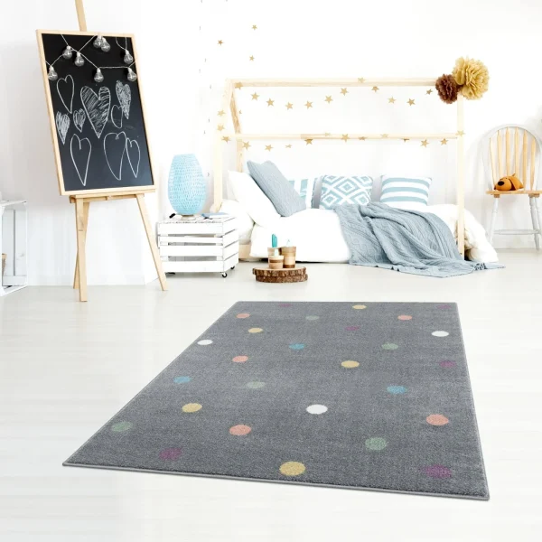Livone Kinderteppich WHEEL In Silbergrau/multi 6
