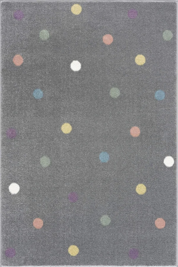 Livone Kinderteppich WHEEL In Silbergrau/multi 1