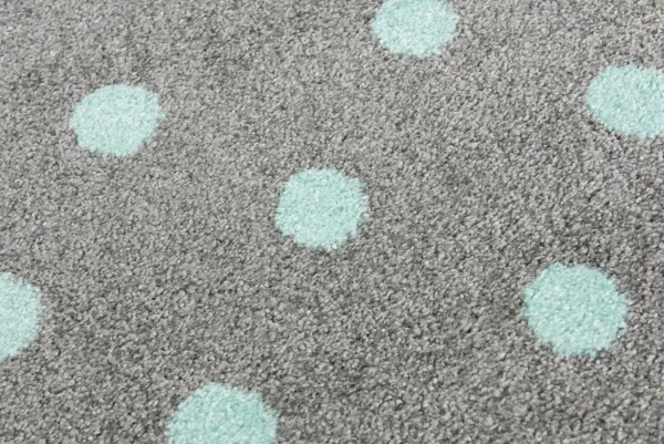 Livone Teppich CIRCLE In Silbergrau/mint 3