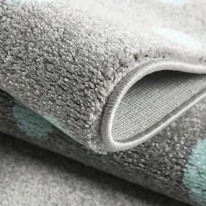 Livone Teppich CIRCLE In Silbergrau/mint 10