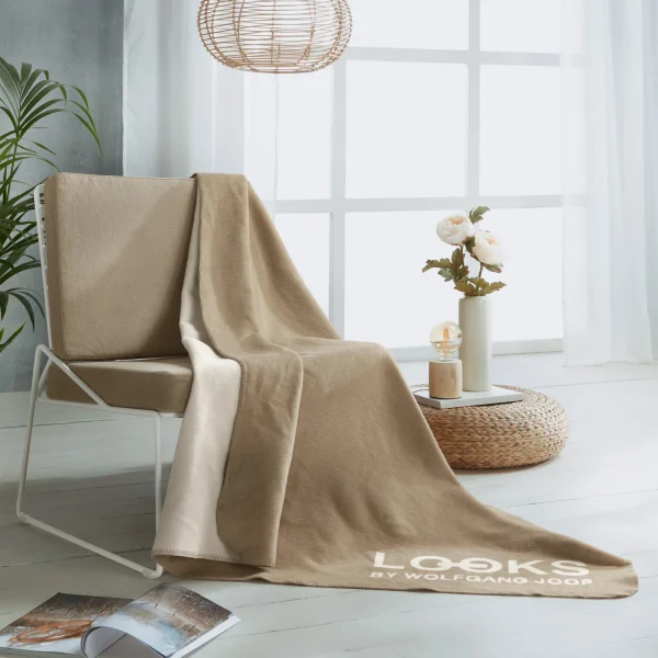 LOOKS By Wolfgang Joop Wohndecke In Natur/beige 3