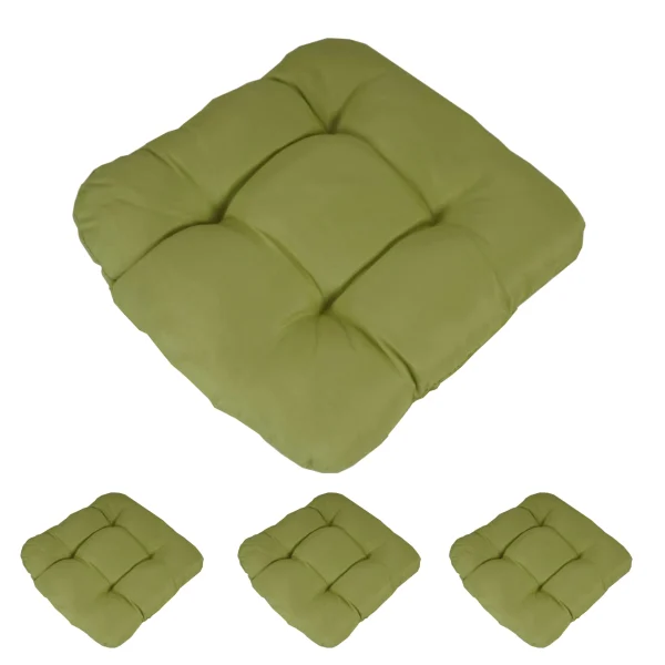 MCW 4er-Set Sitzkissen Milano, Hellgrün 1