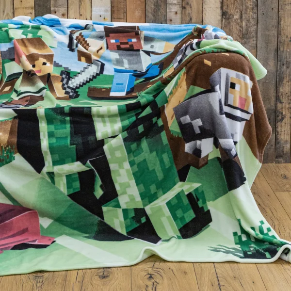 Decke / Fleecedecke “Minecraft” In Bunt 3