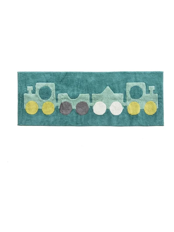 Minividuals Teppich “Lokomotive” In Blau – (L)170 X (B)120 Cm 1