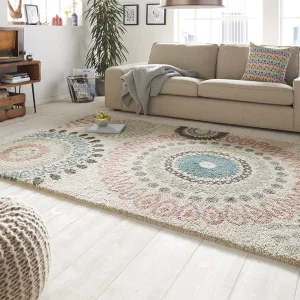 Mint Rugs Hochflor Teppich Globe Creme 8