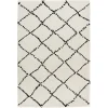Mint Rugs Hochflor Teppich Hash Creme Schwarz 32