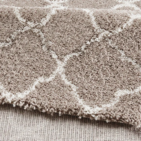 Mint Rugs Hochflor Teppich Luna Beige Creme 4