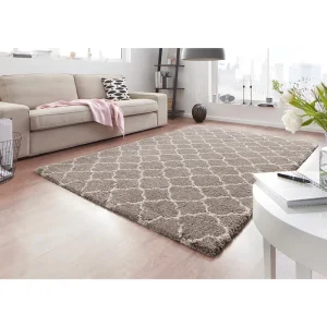 Mint Rugs Hochflor Teppich Luna Beige Creme 12
