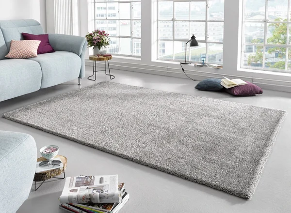 Mint Rugs Hochflor Teppich Monaco Silver 5