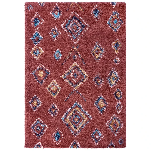 Mint Rugs Shaggy Teppich Phoenix Rostbraun 1