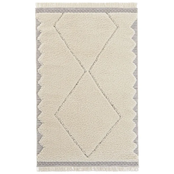 Mint Rugs Vintage Teppich Ciret Creme/grau 1