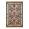Mint Rugs Viskose Teppich Fransen Precious Creme Rot 28