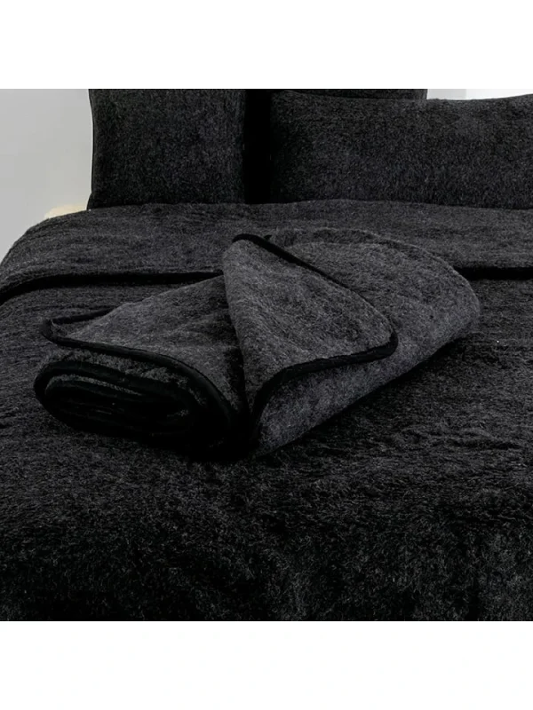 Native Wolldecke In Schwarz – (L)220 X (B)200 Cm 4