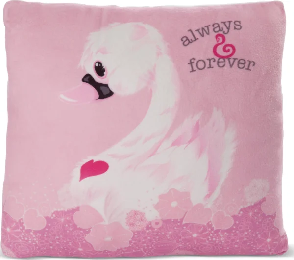 Nici Kissen Love Schwan GREEN, Weiß, Ca. 30 X 30 Cm (48275) 1