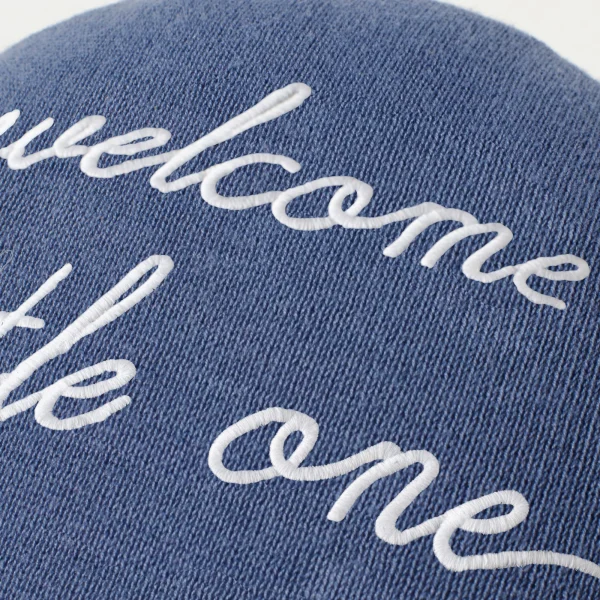 Nordic Coast Company Babykissen Wanddekoration Ballon ” Welcome Little One” Blau 7