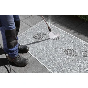 Northrugs In- & Outdoor Teppich Cuadrado Anthrazit Grau Creme 30