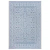 Northrugs In- & Outdoor Teppich Cuadrado Petrolblau Creme 26