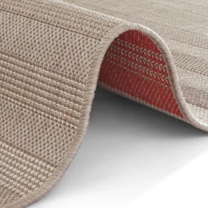 Northrugs In- & Outdoor Teppich Paros Rot Grau Creme 18