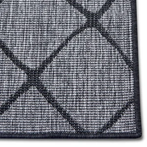 Northrugs In- & Outdoor Wendeteppich Malaga Schwarz Silber 18