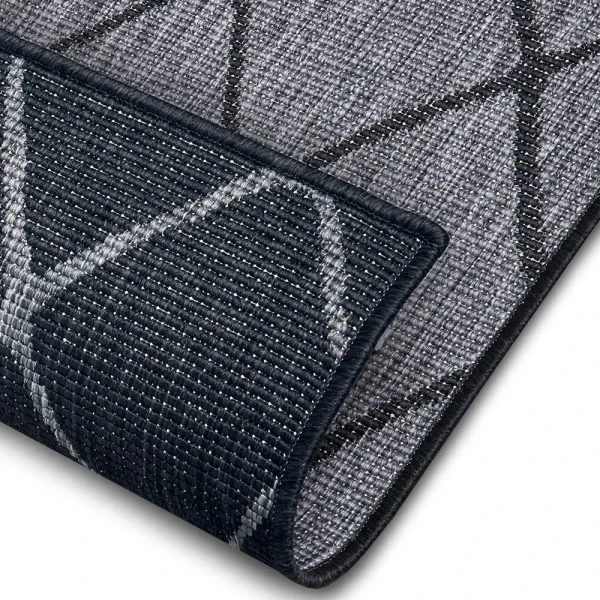 Northrugs In- & Outdoor Wendeteppich Malaga Schwarz Silber 7