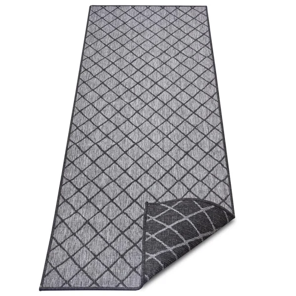 Northrugs In- & Outdoor Wendeteppich Malaga Schwarz Silber 9