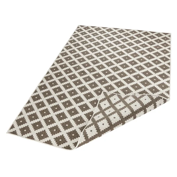 Northrugs In- & Outdoor Wendeteppich Nizza Braun Creme 3