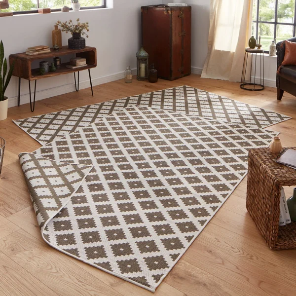 Northrugs In- & Outdoor Wendeteppich Nizza Braun Creme 6