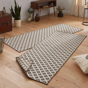 Northrugs In- & Outdoor Wendeteppich Nizza Braun Creme 21
