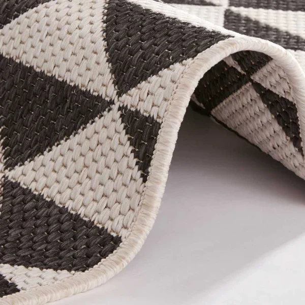 Northrugs In- & Outdoor Wendeteppich Tahiti Schwarz Creme 4