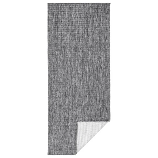 Northrugs In- & Outdoor Wendeteppich Uni Miami Grau Creme 6