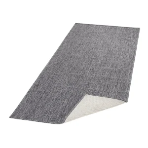 Northrugs In- & Outdoor Wendeteppich Uni Miami Grau Creme 19