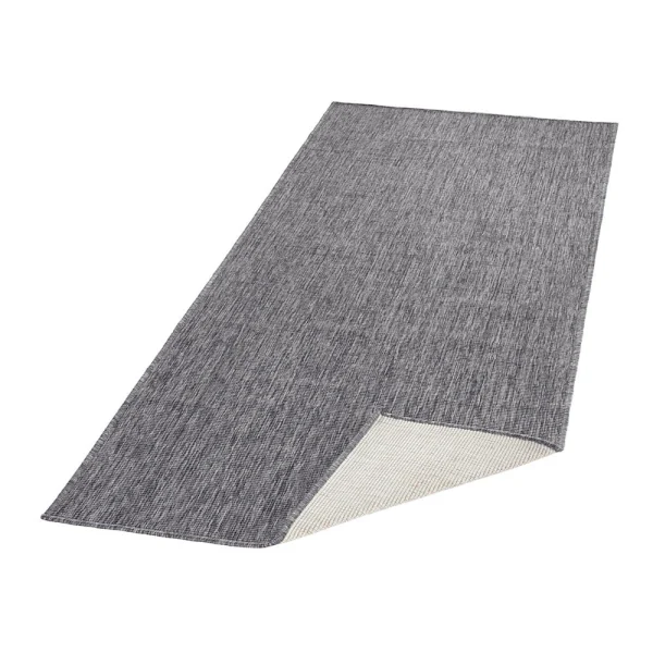 Northrugs In- & Outdoor Wendeteppich Uni Miami Grau Creme 7