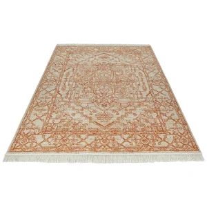 Nouristan Faltbarer Flachgewebe Deko-Teppich Miran Braun Creme 8