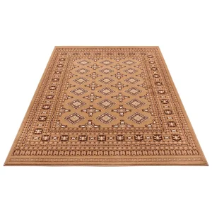 Nouristan Orientalischer Kurzflor Teppich Sao Braun 14