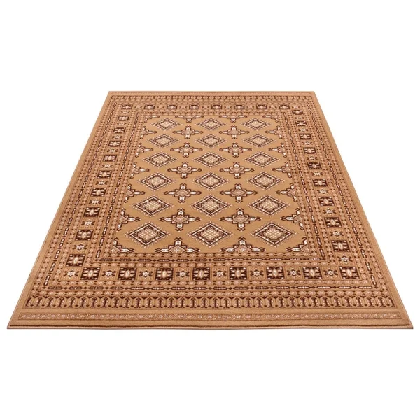 Nouristan Orientalischer Kurzflor Teppich Sao Braun 3
