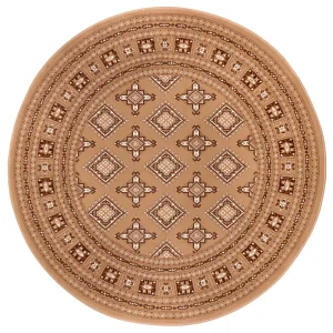 Nouristan Orientalischer Kurzflor Teppich Sao Braun 22