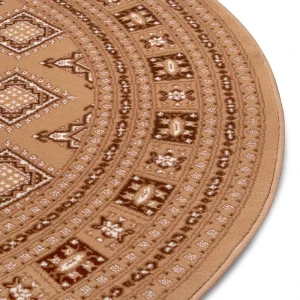 Nouristan Orientalischer Kurzflor Teppich Sao Braun 24