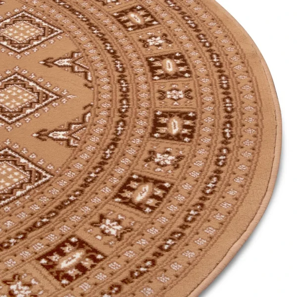 Nouristan Orientalischer Kurzflor Teppich Sao Braun 8