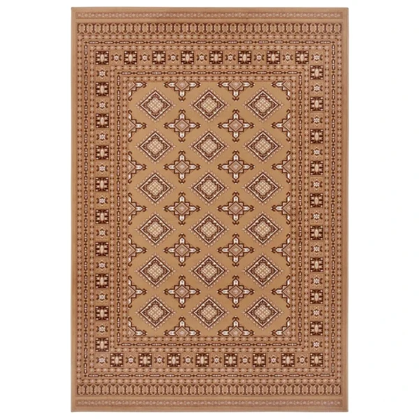 Nouristan Orientalischer Kurzflor Teppich Sao Braun 1