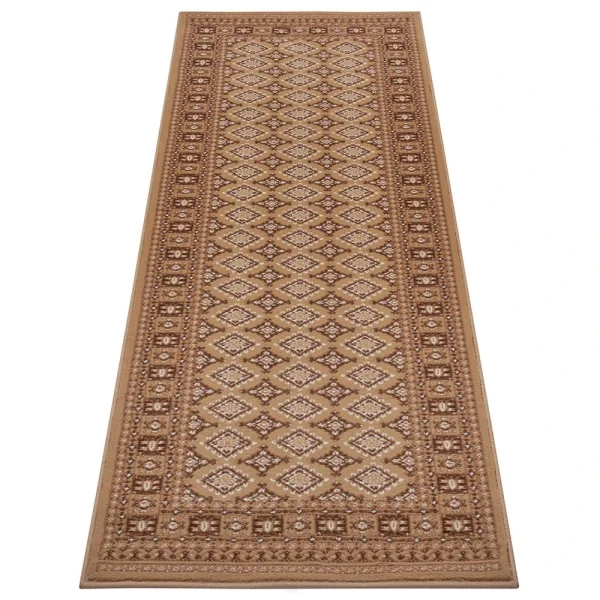 Nouristan Orientalischer Kurzflor Teppich Sao Braun 11