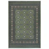 Nouristan Orientalischer Kurzflor Teppich Sao Grün 29