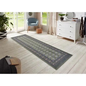 Nouristan Orientalischer Kurzflor Teppich Sao Grün 16