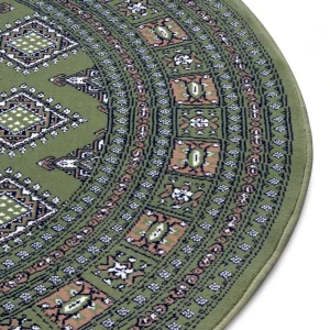 Nouristan Orientalischer Kurzflor Teppich Sao Grün 24